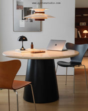 Load image into Gallery viewer, Soma Travertine Dining Table