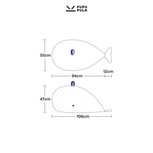 Load image into Gallery viewer, Eco Whale Beanbag