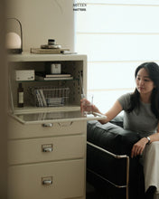 Load image into Gallery viewer, Moma Mini Cabinet With Glass Storage (Metal)