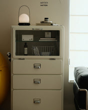 Load image into Gallery viewer, Moma Mini Cabinet With Glass Storage (Metal)