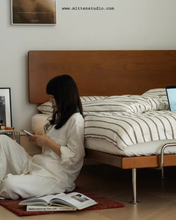 Load image into Gallery viewer, Hera Steel Legs with Headboard Bed