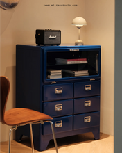 Load image into Gallery viewer, Moma Cabinet with Glass Storage (Metal)