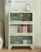 Load image into Gallery viewer, Moma Cabinet with Glass Storage (Metal)