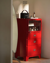 Load image into Gallery viewer, Moma Mini Cabinet With Glass Storage (Metal)