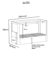 Load image into Gallery viewer, Big Eyes Reversible Low Loft Bed