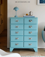 Load image into Gallery viewer, Moma Tall Cabinet with 10 Drawers (Metal)