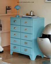 Load image into Gallery viewer, Moma Tall Cabinet with 10 Drawers (Metal)