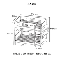 Load image into Gallery viewer, Steady Bunk Bed