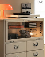 Load image into Gallery viewer, Moma Cabinet with Glass Storage (Metal)