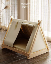 Load image into Gallery viewer, Wooden Tent Pet Sofa