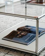 Load image into Gallery viewer, B&T Tempered Glass Sofa Table