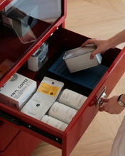Load image into Gallery viewer, Moma Mini Cabinet With Glass Storage (Metal)
