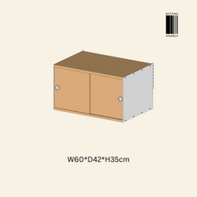 Load image into Gallery viewer, Mitten Alu Teak Wall Rack