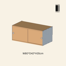 Load image into Gallery viewer, Mitten Alu Teak Wall Rack