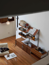 Load image into Gallery viewer, Mitten Alu Teak Wall Rack