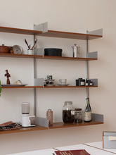 Load image into Gallery viewer, Mitten Alu Teak Wall Rack