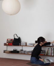 Load image into Gallery viewer, Mitten Alu Teak Wall Rack