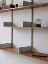 Load image into Gallery viewer, Mitten Alu Teak Wall Rack