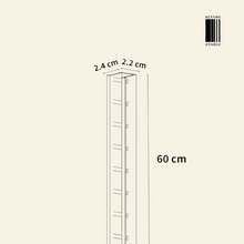 Load image into Gallery viewer, Mitten Alu Teak Wall Rack