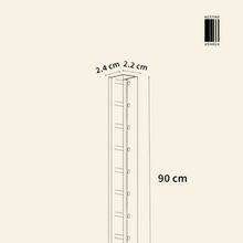 Load image into Gallery viewer, Mitten Alu Teak Wall Rack