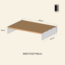 Load image into Gallery viewer, Mitten Alu Teak Wall Rack