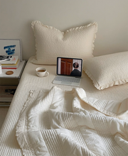Load image into Gallery viewer, Miniheeee Ruffled Bedspread 100% Cotton