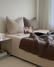 Load image into Gallery viewer, Miniheeee Ruffled Bedspread 100% Cotton