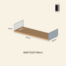 Load image into Gallery viewer, Mitten Alu Teak Wall Rack
