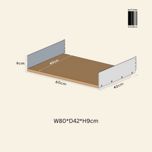 Load image into Gallery viewer, Mitten Alu Teak Wall Rack