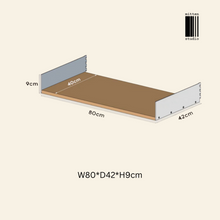 Load image into Gallery viewer, Mitten Alu Teak Wall Rack