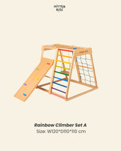 Load image into Gallery viewer, Rainbow Climbing Set and Gym Accessories
