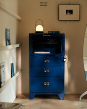 Load image into Gallery viewer, Moma Mini Cabinet With Glass Storage (Metal)
