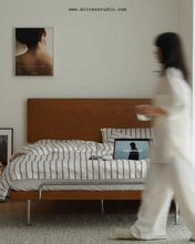 Load image into Gallery viewer, Hera Steel Legs with Headboard Bed
