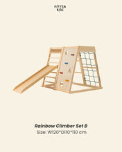 Load image into Gallery viewer, Rainbow Climbing Set and Gym Accessories
