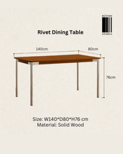 Load image into Gallery viewer, Rivet Dining Table
