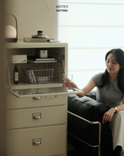 Load image into Gallery viewer, Moma Mini Cabinet With Glass Storage (Metal)
