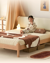 Load image into Gallery viewer, Four Clover Soft Headboard Bed
