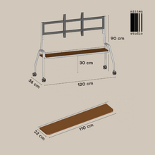 Load image into Gallery viewer, Mitten Steel TV Trolley
