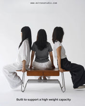 Load image into Gallery viewer, J Steel sofa table
