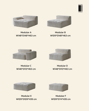 Load image into Gallery viewer, Pixel Modular Sofa (Belgian Linen)
