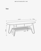 Load image into Gallery viewer, J Steel sofa table

