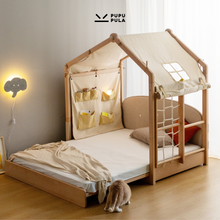 Load image into Gallery viewer, Wild Tent House Convertible Montessori Floor Bed

