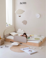 Load image into Gallery viewer, No.1 Montessori With Colourblock Padded Headboard
