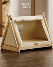 Load image into Gallery viewer, Wooden Tent Pet Sofa
