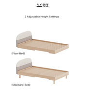 Load image into Gallery viewer, No.1 Montessori With Colourblock Padded Headboard
