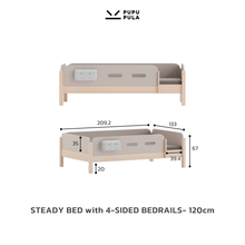 Load image into Gallery viewer, Steady Bed with 4-sided Bedrails
