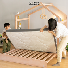 Load image into Gallery viewer, Memory Foam &amp; Natural Jute Dual Firmness Foldable Mattress
