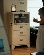 Load image into Gallery viewer, Moma Mini Cabinet With Glass Storage (Metal)
