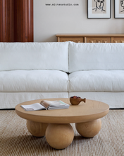 Load image into Gallery viewer, Wooden Ball Tea Table
