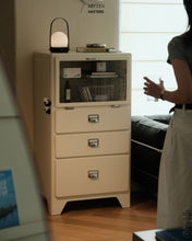 Load image into Gallery viewer, Moma Mini Cabinet With Glass Storage (Metal)
